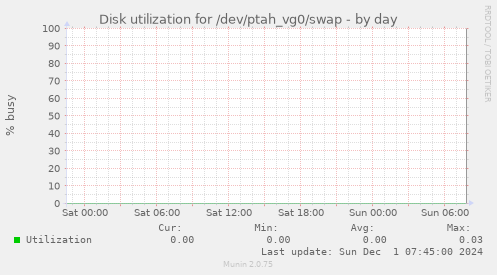 Disk utilization for /dev/ptah_vg0/swap